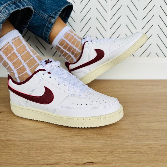 Nike Court Vision Lo NN Next Nature Women Shoes 6 Retro White Sneaker DH3158-106 - Picture 4 of 14